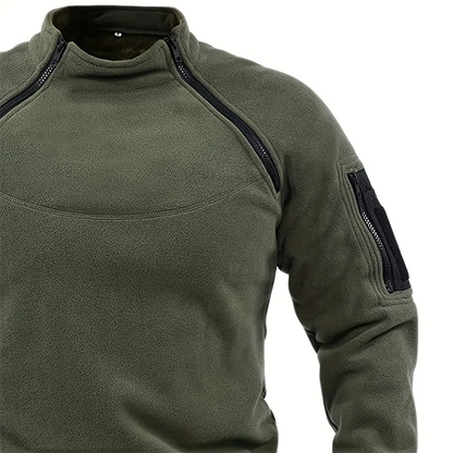 Tactical Fleece Pullover Military Sweatshirt - Windproof