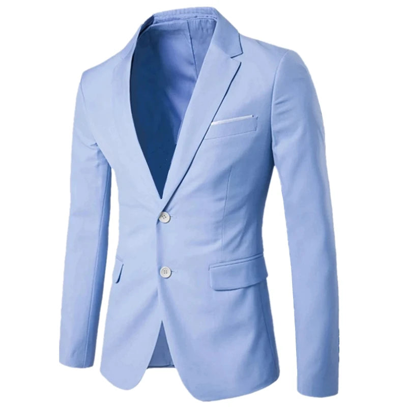 Men's High-Quality Business Suit Blazer - 9 Colors