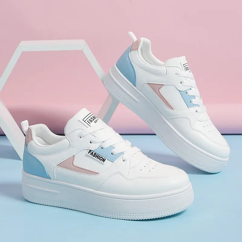 Women's Lace Up Thick Bottom Skate Shoes