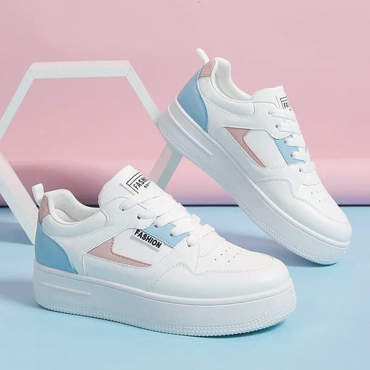 Women's Lace Up Thick Bottom Skate Shoes