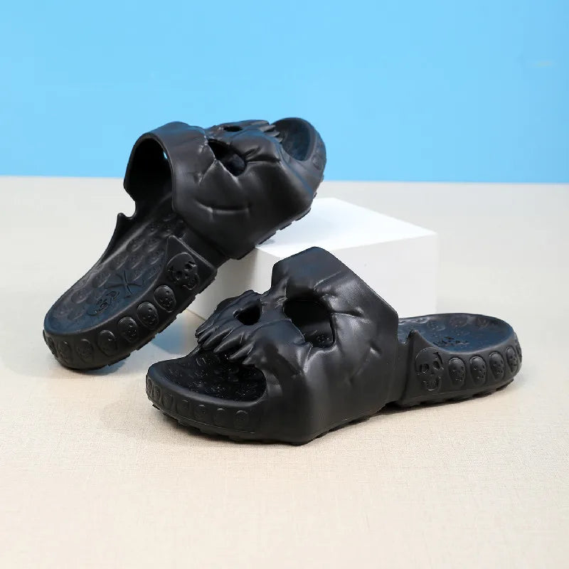 Skull-Themed Family Casual Novelty Slippers