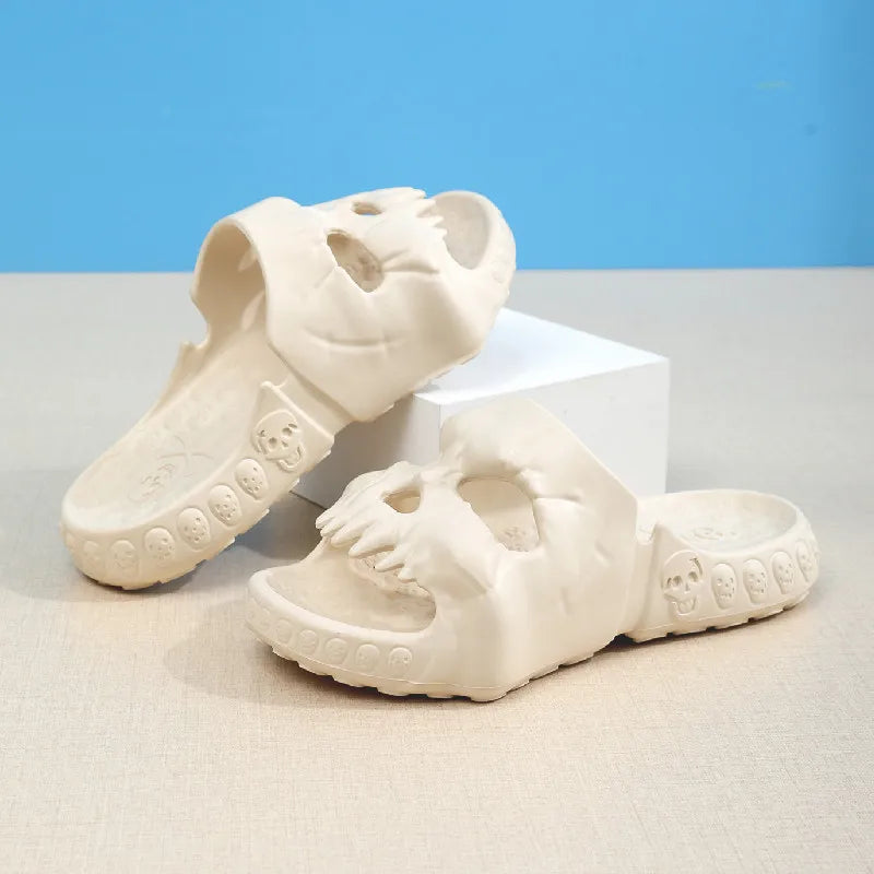 Skull-Themed Family Casual Novelty Slippers