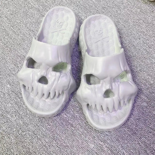 Skull-Themed Family Casual Novelty Slippers