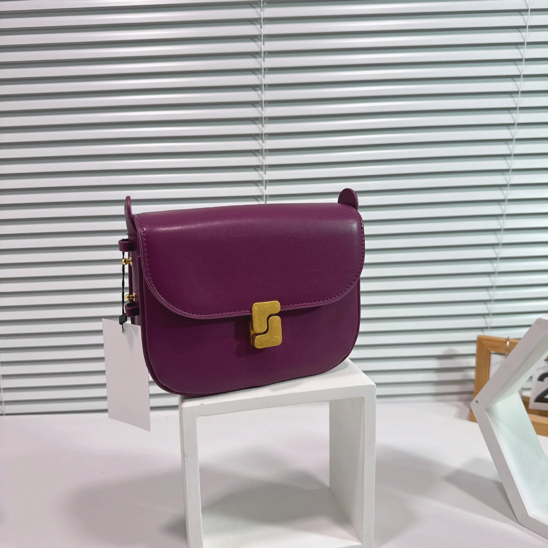 Soft Leather Tofu Shoulder Crossbody Armpit Bag