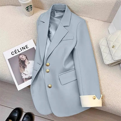 Spring Autumn Leisure Ladies Blazer Suit