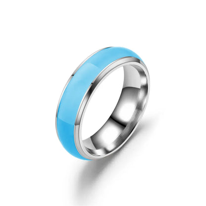Stainless Steel Florescent Luminous Glow Ring