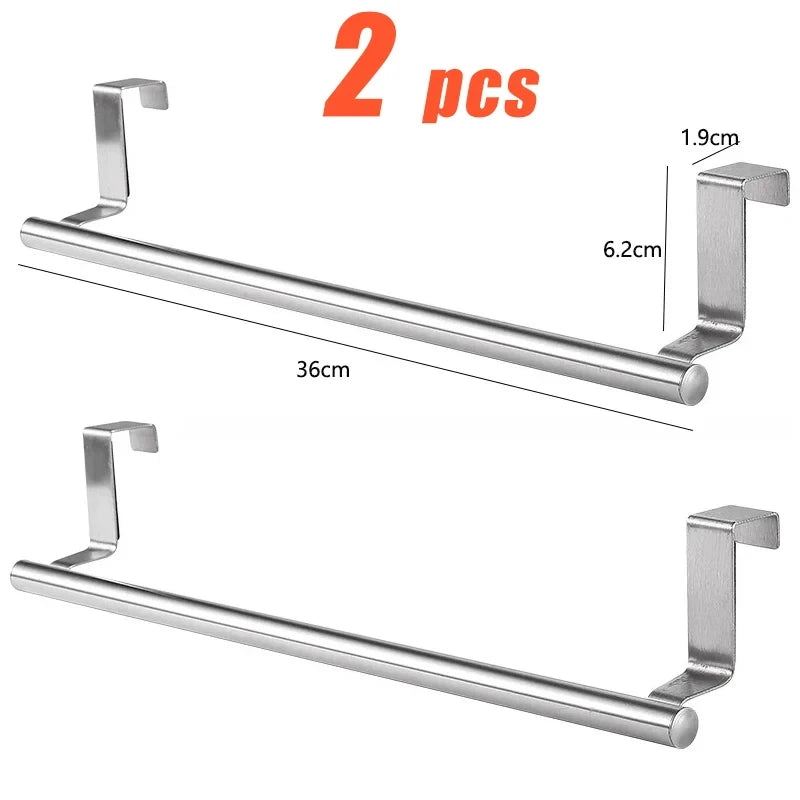 Stainless Steel Kitchen Cabinet Door Towel Rack