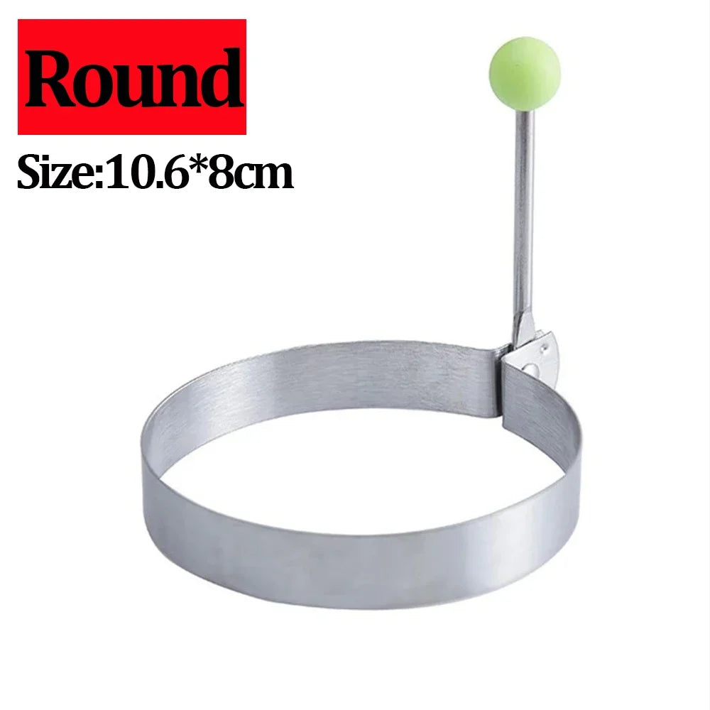 Stainless Steel 5 Styles Heart Round Fried Egg Mold