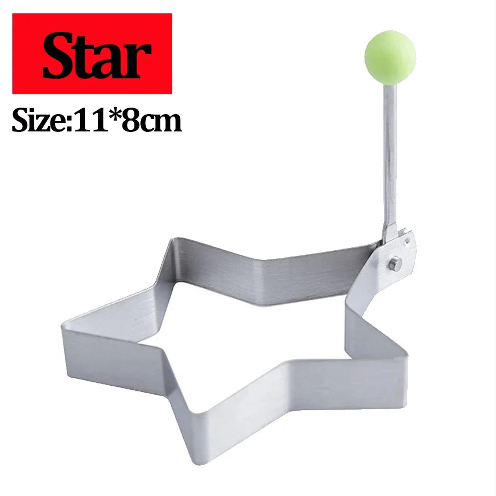 Stainless Steel 5 Styles Heart Round Fried Egg Mold