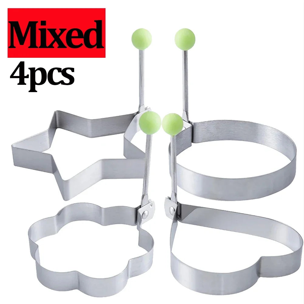 Stainless Steel 5 Styles Heart Round Fried Egg Mold