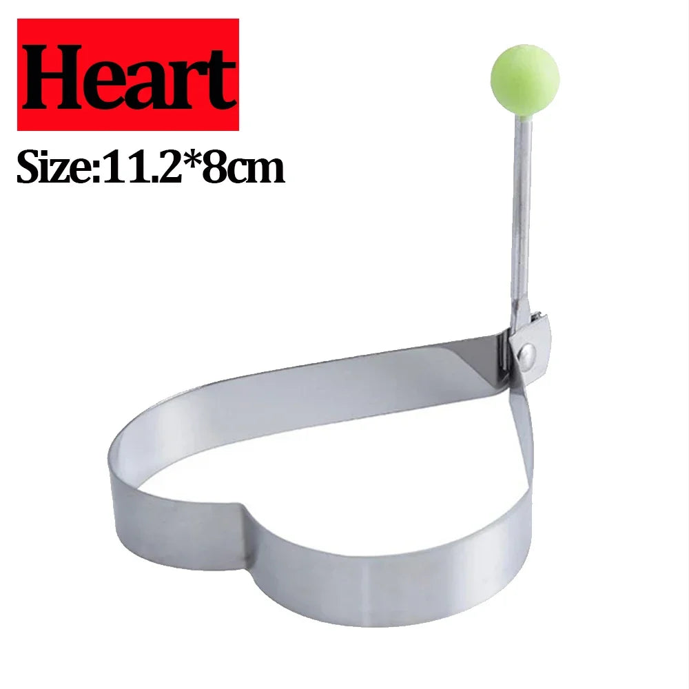 Stainless Steel 5 Styles Heart Round Fried Egg Mold