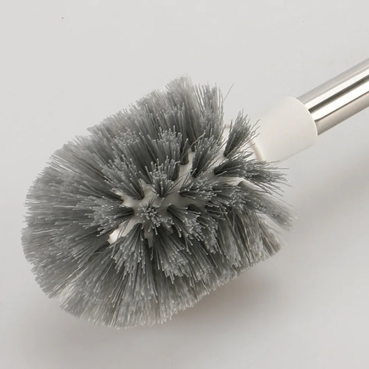 Stainless Steel Household Extended Handle Bathroom Brush