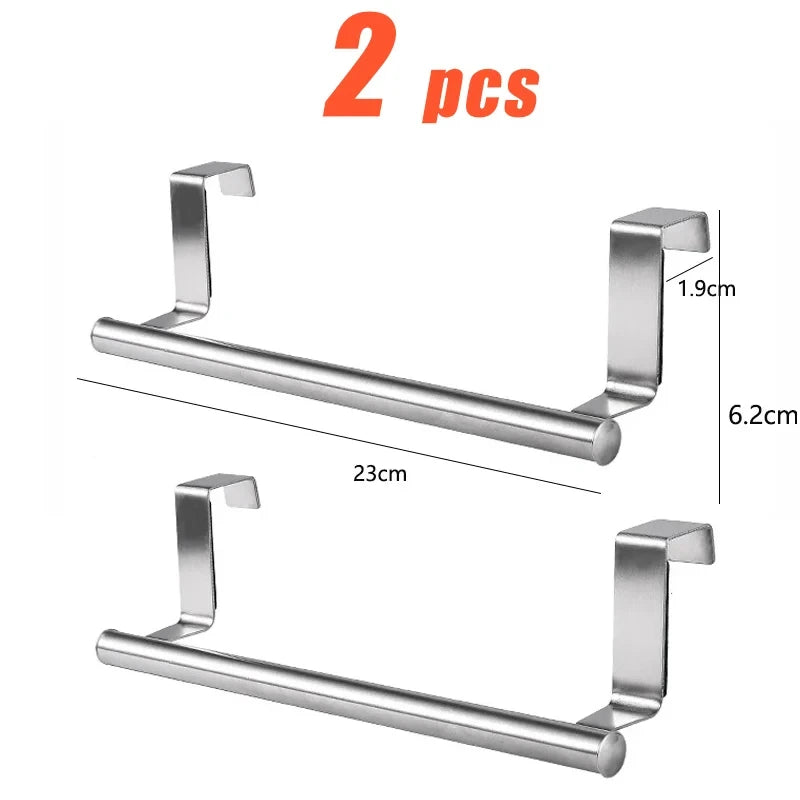Stainless Steel Kitchen Cabinet Door Towel Rack
