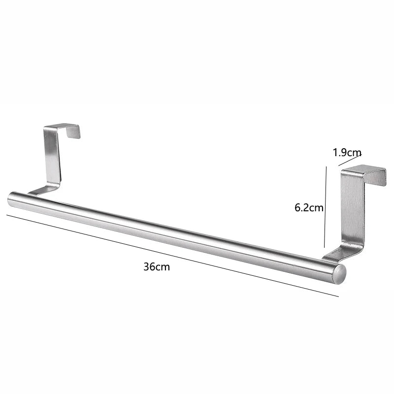 Stainless Steel Kitchen Cabinet Door Towel Rack