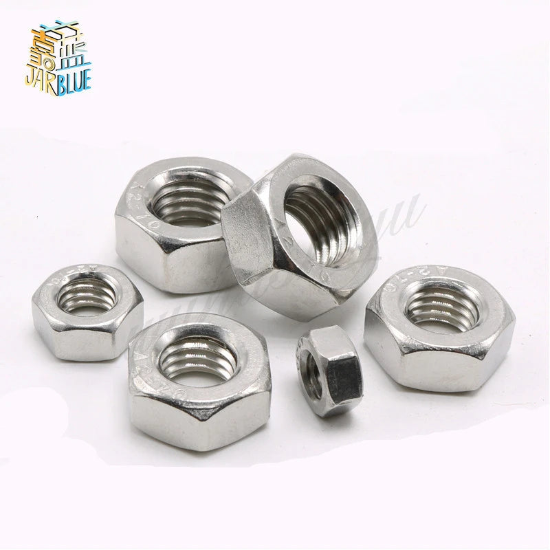 Stainless Steel Round Screw Hex Nuts