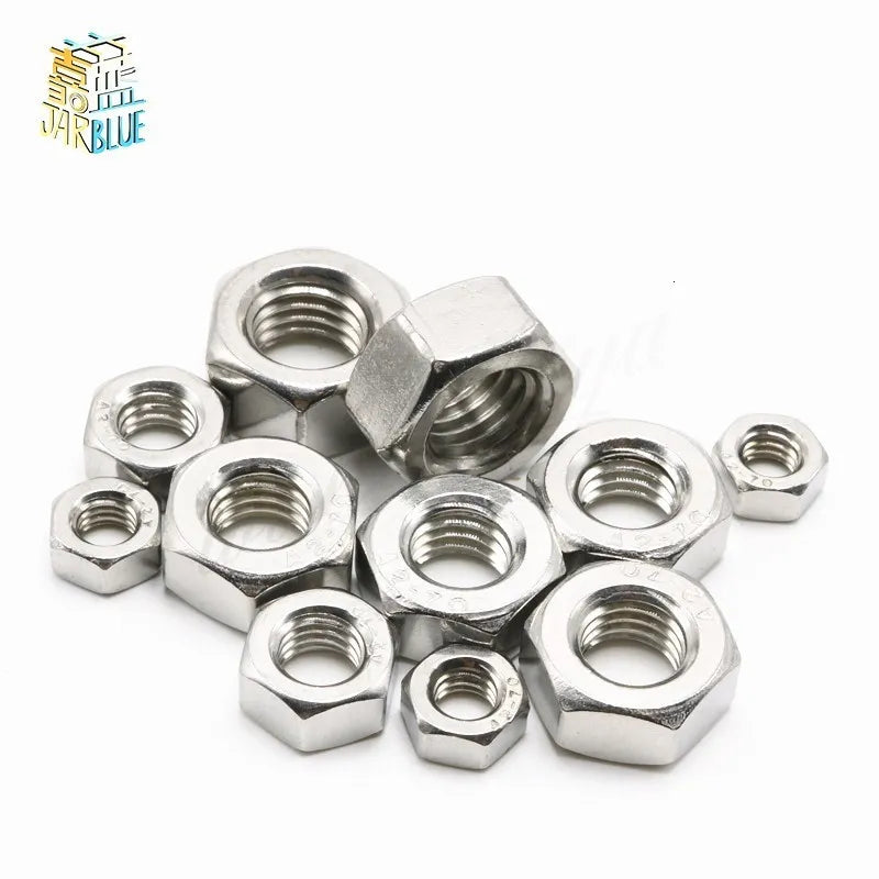 Stainless Steel Round Screw Hex Nuts
