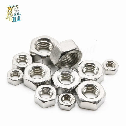 Stainless Steel Round Screw Hex Nuts