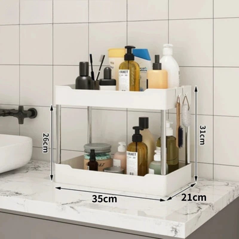 Storage Cart Trolley - Vertical Shelf Kitchen Rolling Cart