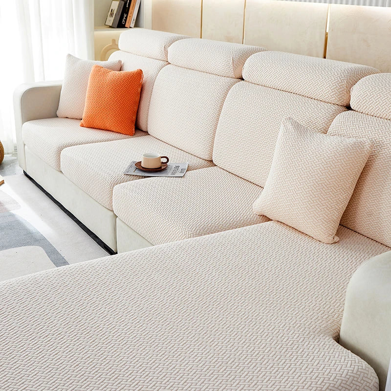 Jacquard Stretchable Thicken Sofa Seat Cover