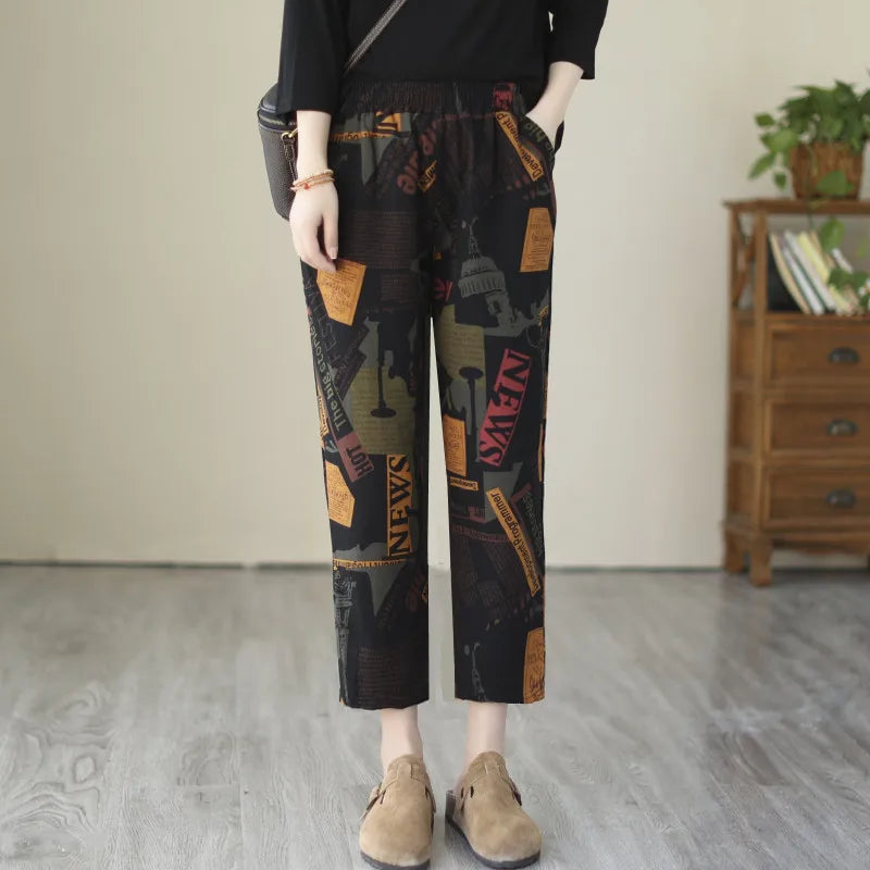 Summer Cotton Breathable Women's Harem Pants