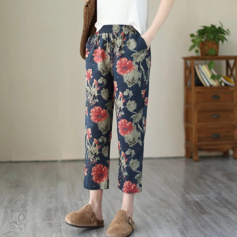 Summer Cotton Breathable Women's Harem Pants