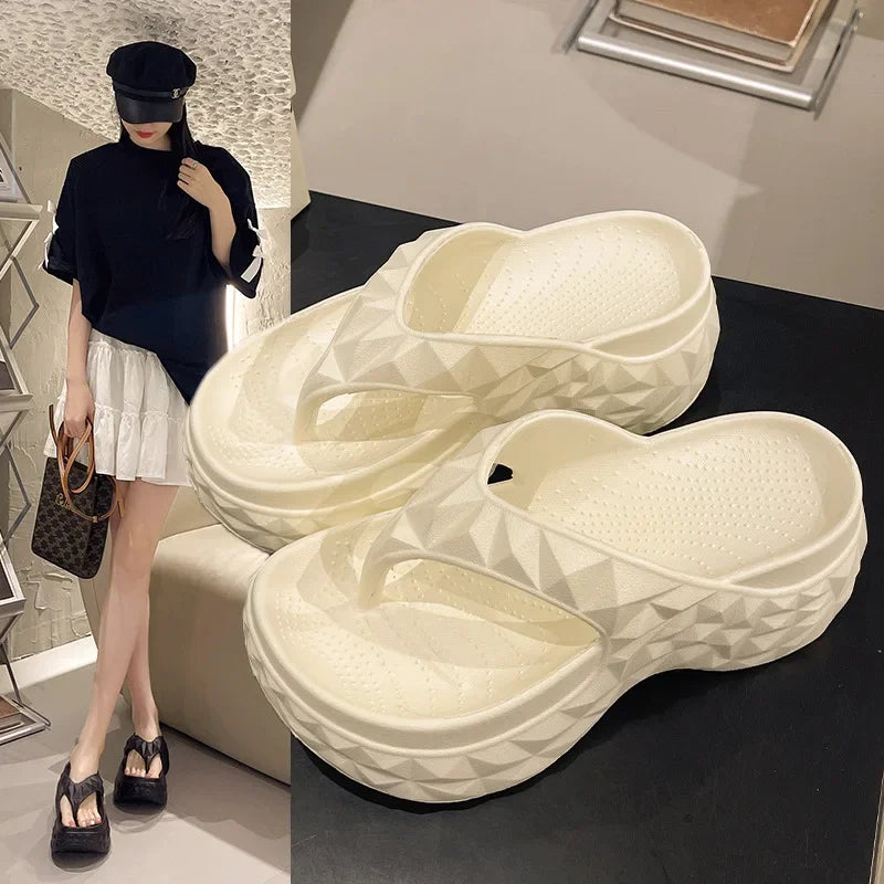 Summer Thick Sole Beach Slides for Women