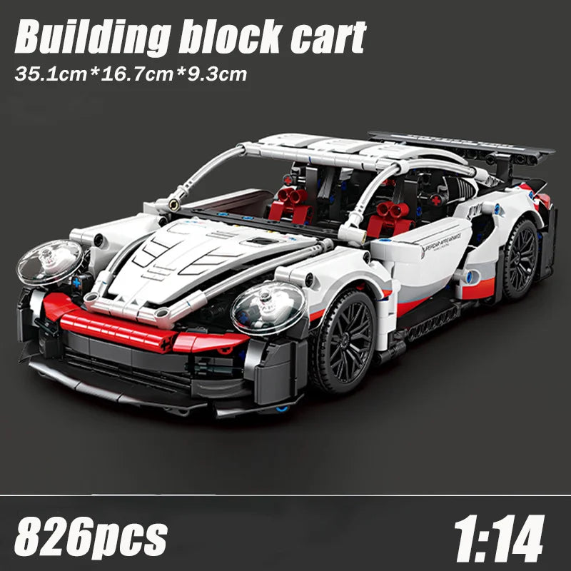 Technical Racing 1:14 Scale Authentically Building Blocks Car