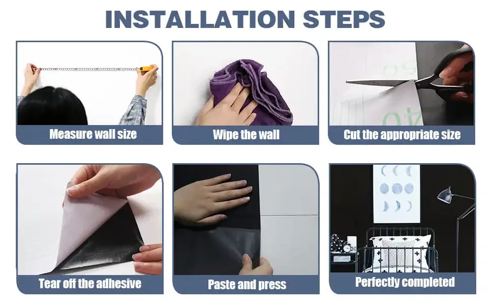 Thick Oil Proof Wall Stickers Foil Wallpaper