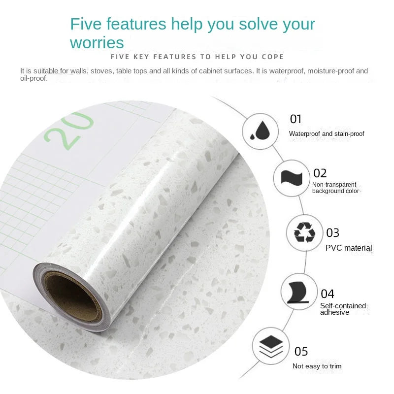 Thick Oil Proof Wall Stickers Foil Wallpaper