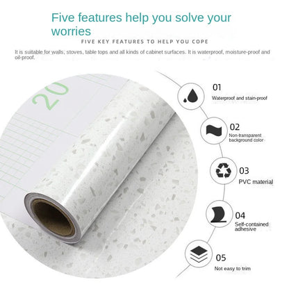 Thick Oil Proof Wall Stickers Foil Wallpaper