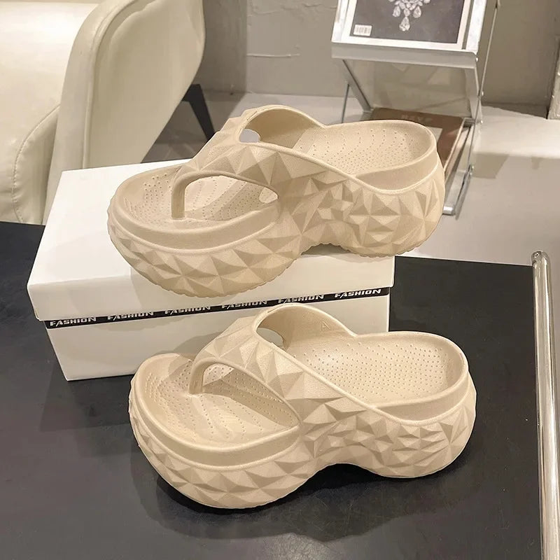 Summer Thick Sole Beach Slides for Women