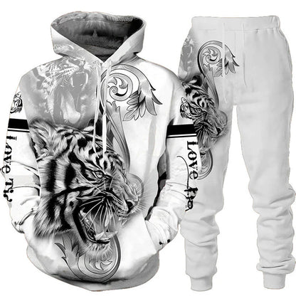 Tiger Print Hoodie