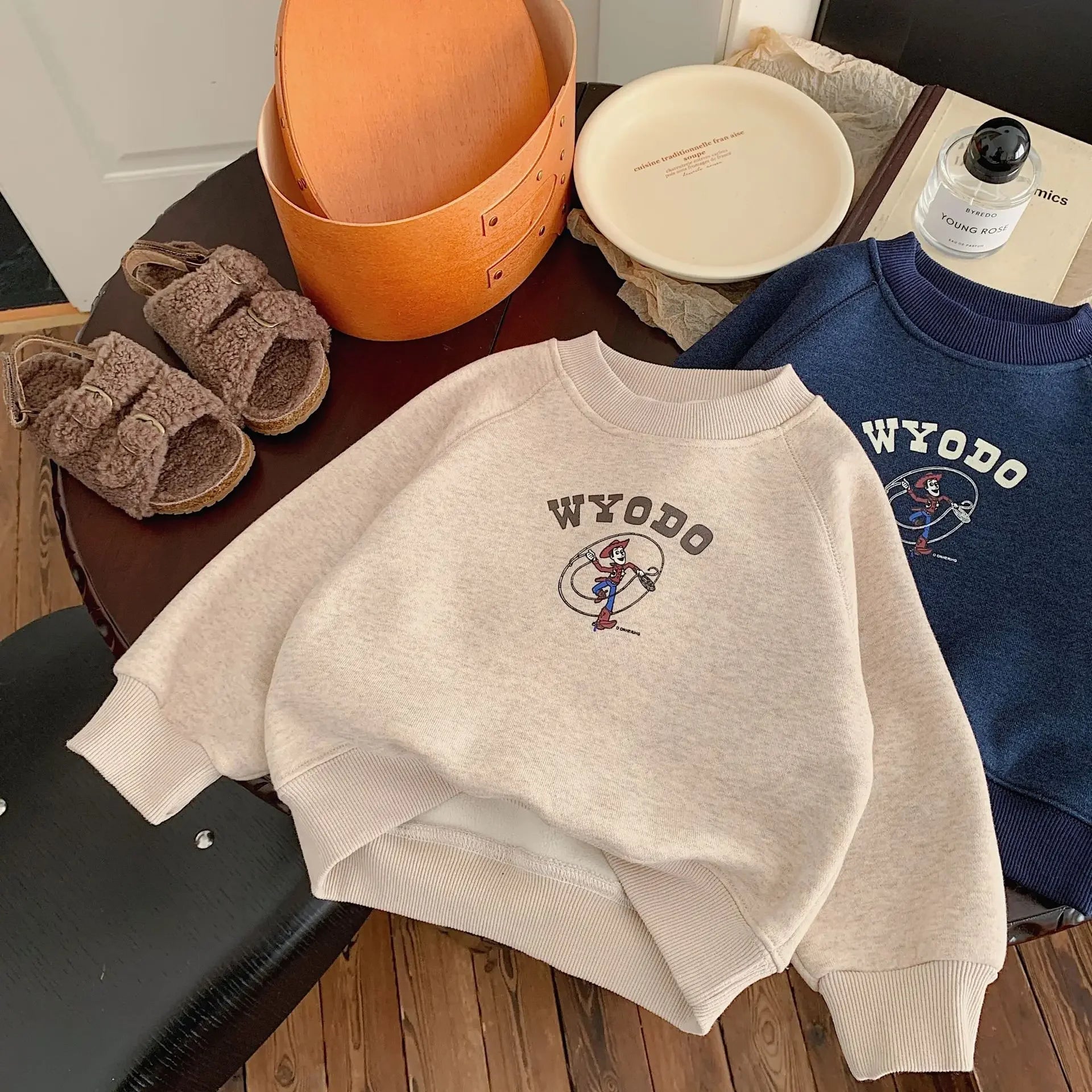 Toddler's Long Sleeve O-Neck Cute Sweaters