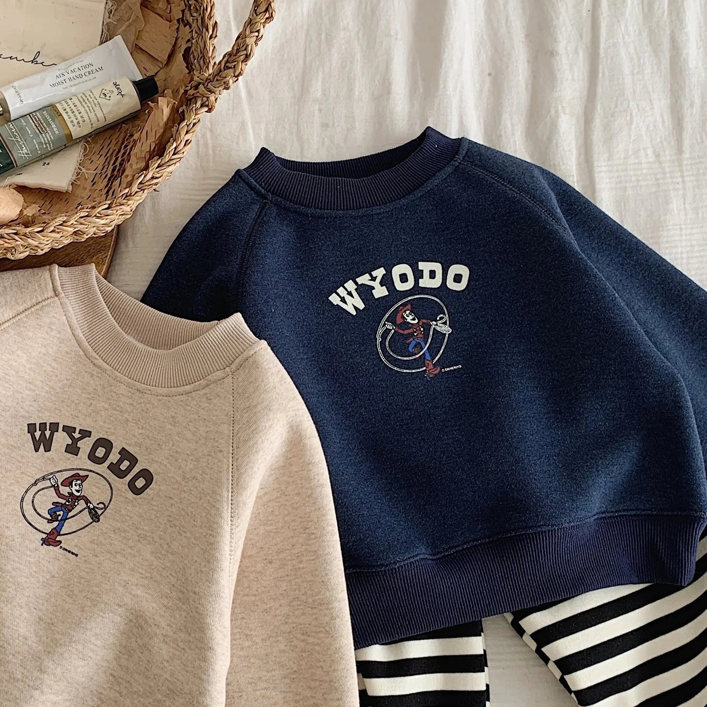 Toddler's Long Sleeve O-Neck Cute Sweaters