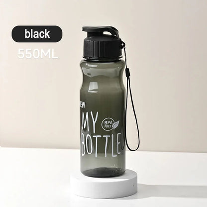 Transparent Portable Sports Water Bottles