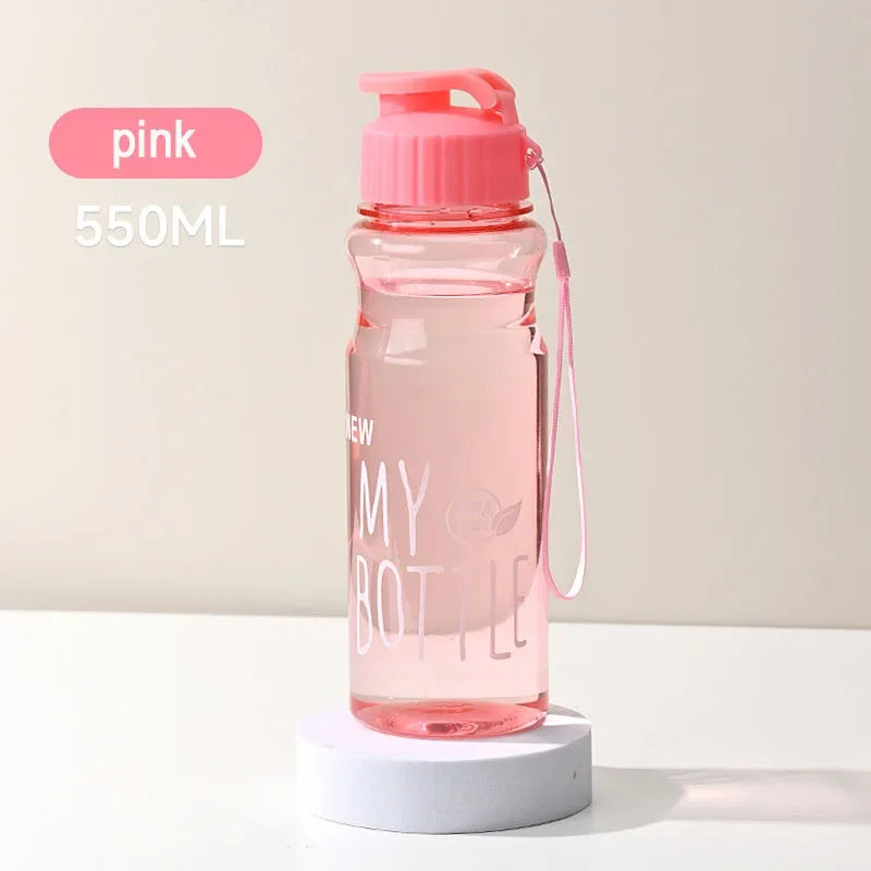 Transparent Portable Sports Water Bottles