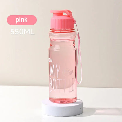 Transparent Portable Sports Water Bottles
