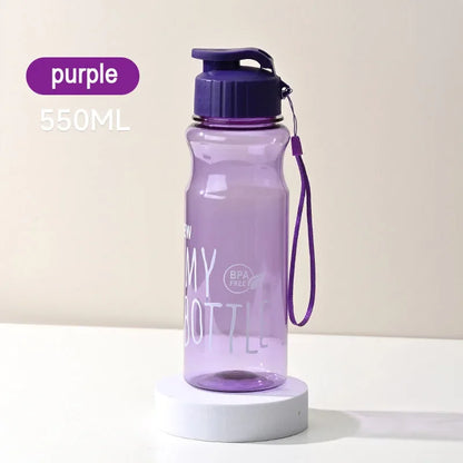 Transparent Portable Sports Water Bottles