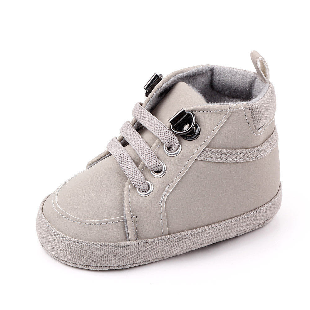 Newborn Baby Boy Leather Cotton Non-slip Soft-sole Infant Shoes