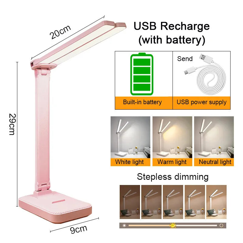 USB Rechargeable LED Folding Table Lamp
