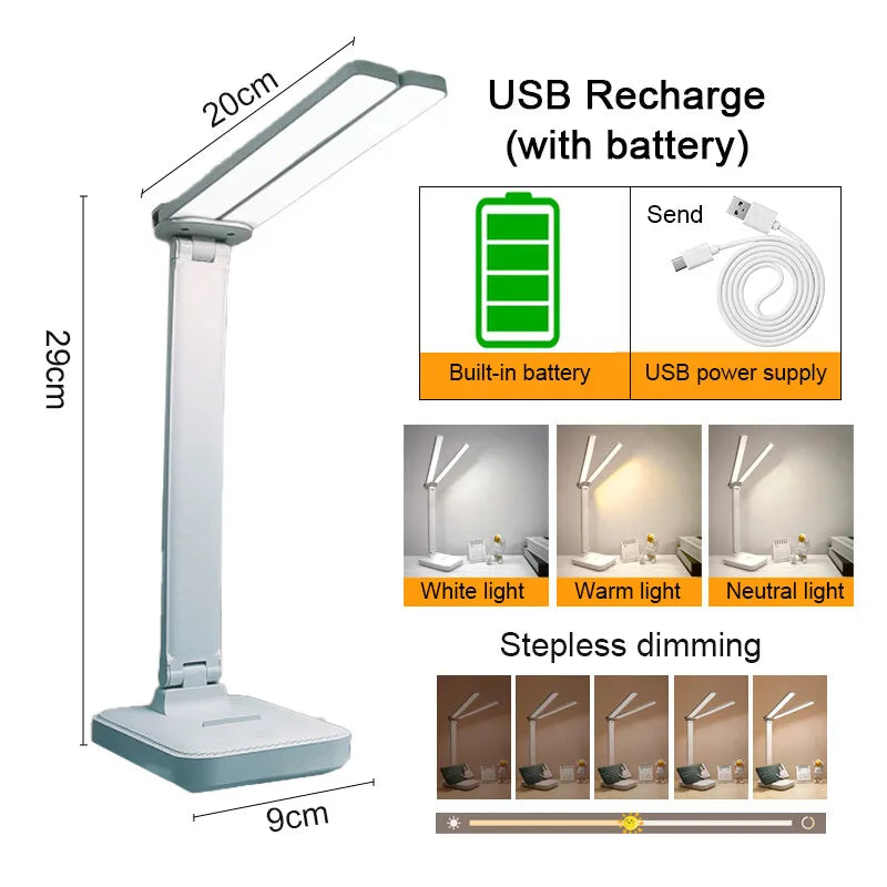 USB Rechargeable LED Folding Table Lamp