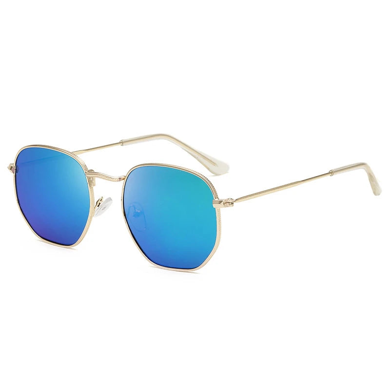 Vintage Metal Frame UV400 Driving Sunglasses