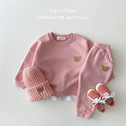 Unisex Baby Long sleeve Tracksuit Tops Pants