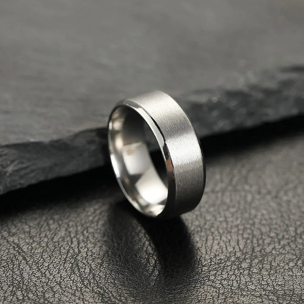 Unisex Couple Jewelry Stainless Steel Rings