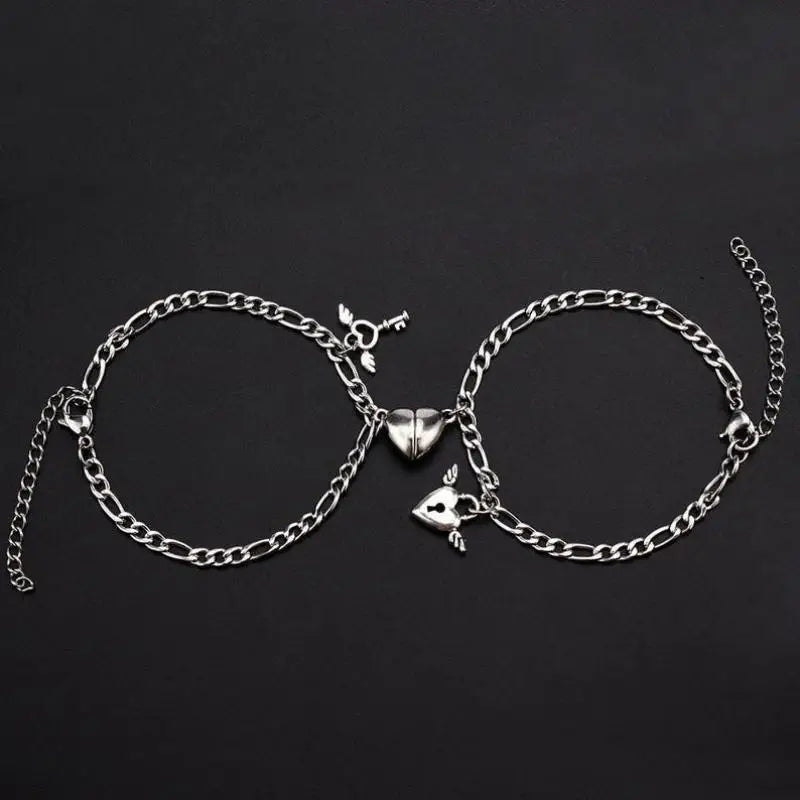 Unisex Double Layer Chain Romantic Couple Bracelet
