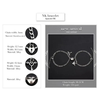 Unisex Double Layer Chain Romantic Couple Bracelet