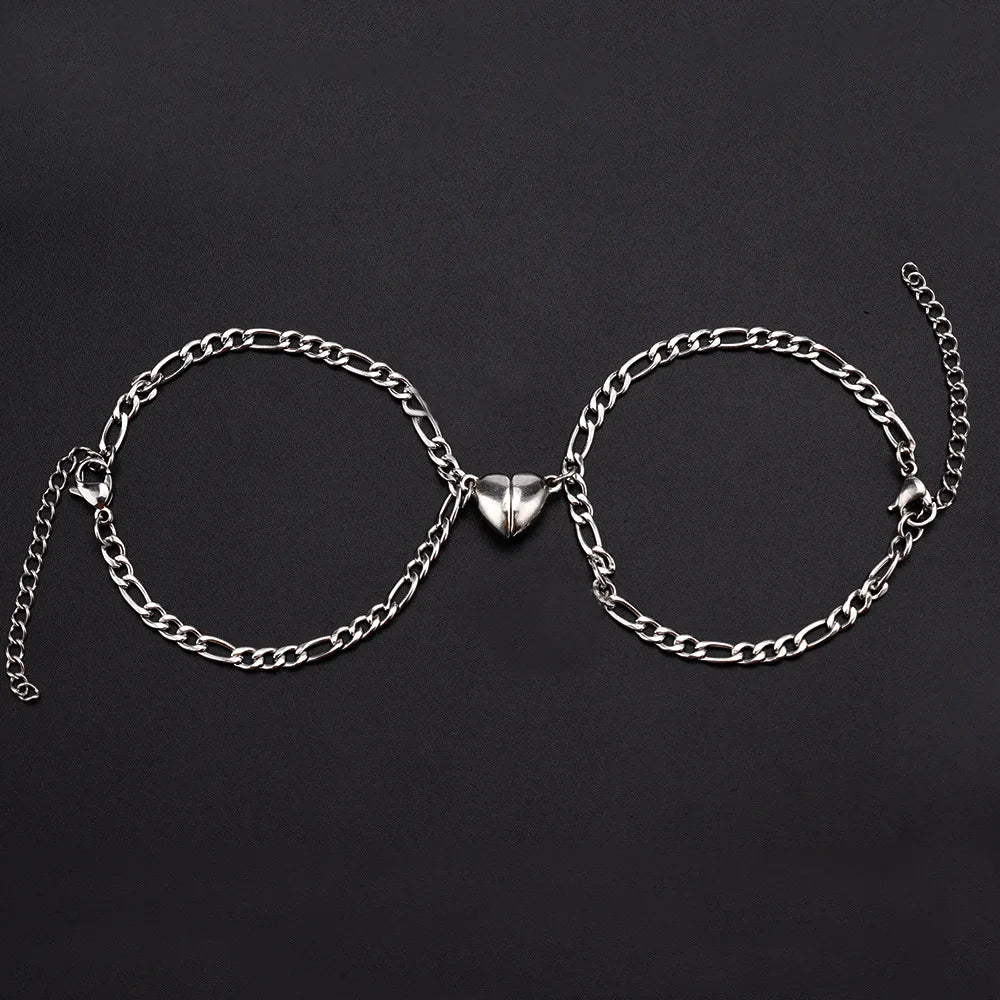 Unisex Double Layer Chain Romantic Couple Bracelet