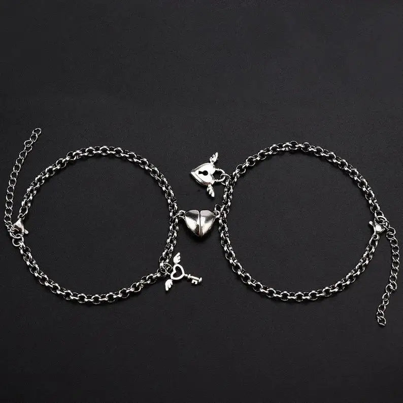 Unisex Double Layer Chain Romantic Couple Bracelet