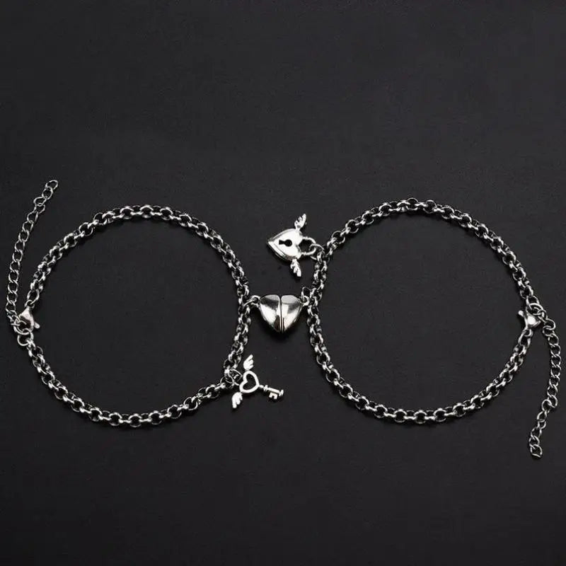 Unisex Double Layer Chain Romantic Couple Bracelet