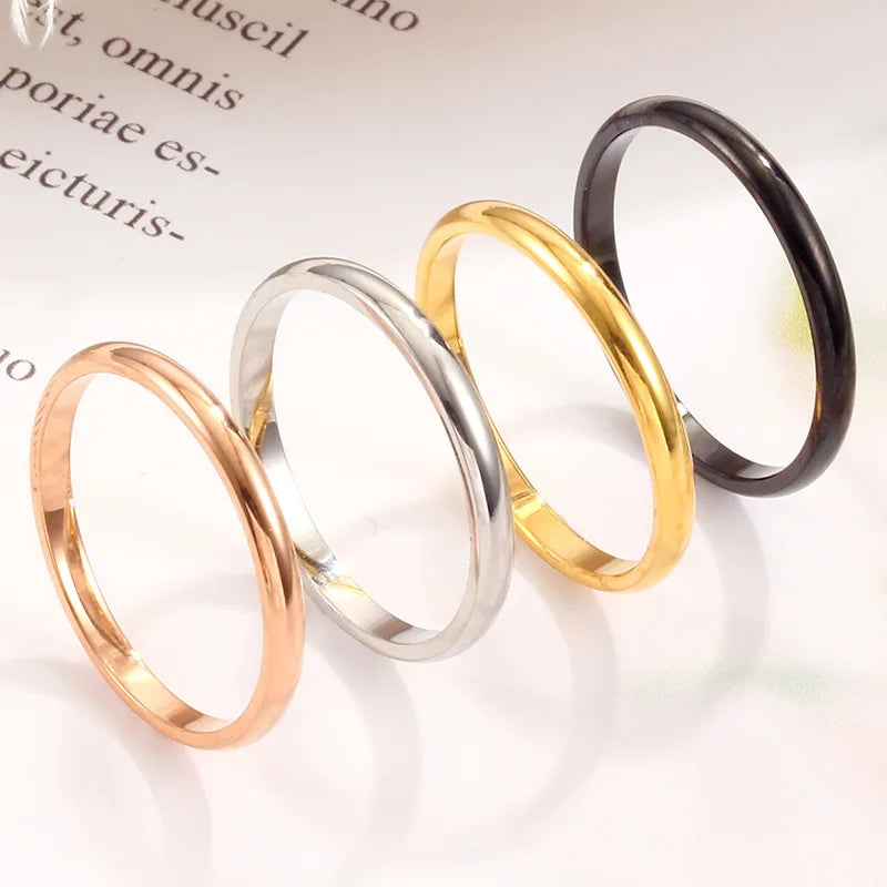 Unisex Gold Plated Couple Wedding Rings